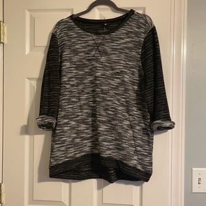 Black and white sweater